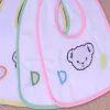 Baby crystal velvet saliva towel, letter embroidered waterproof bib, cartoon rice bag, embroidered bib Application Scenario